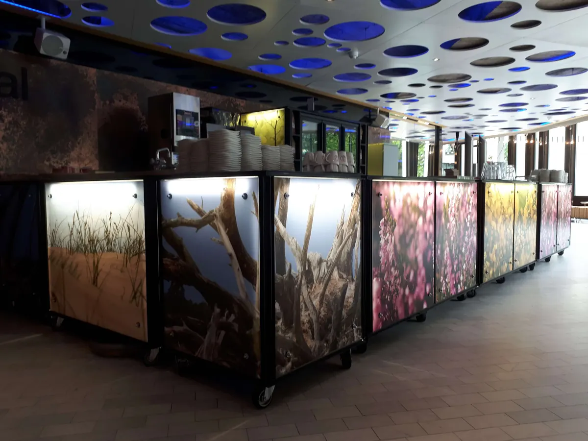 Bar met fotoprint in theater Orpheus Apeldoorn